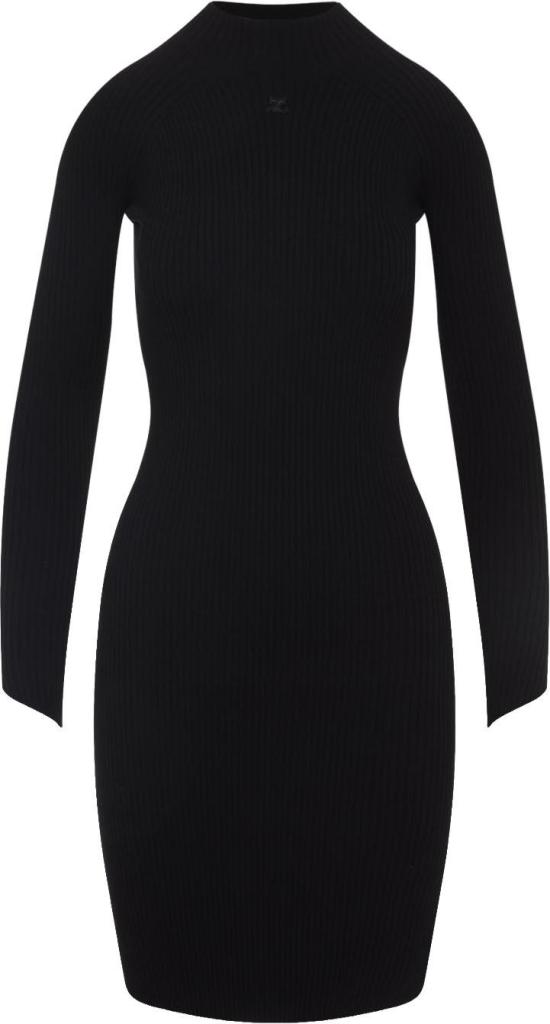 25FW 쿠레쥬 미디 원피스 325MRO690FI00019999BLACK DIVERS - COURREGES