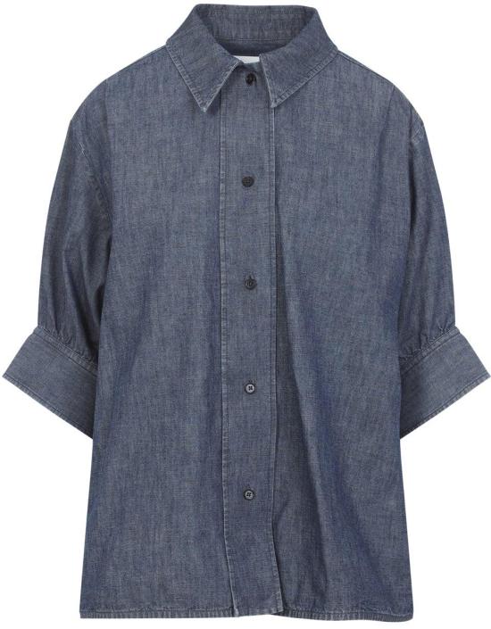 26SS 질샌더 긴팔 셔츠 J02DL0291J45323406INDIGO DIVERS