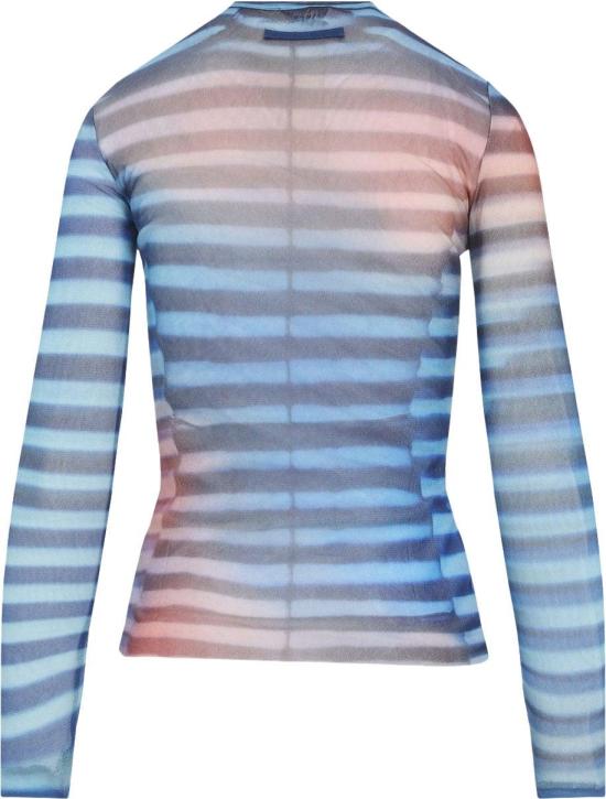25FW 장 폴 고티에 긴팔 티셔츠 2503WTO336M005P565034565034LIGHTBLUEBLUEPEACH DIVERS - JEAN PAUL GAULTIER