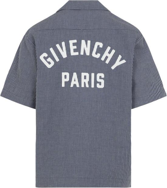26SS 지방시 반팔 셔츠 BM616J16BG114WHITEBLUE DIVERS - GIVENCHY