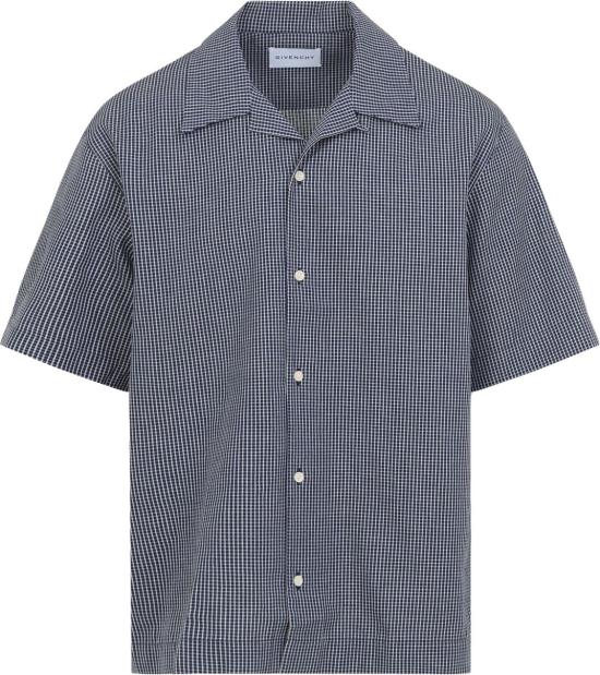 26SS 지방시 반팔 셔츠 BM616J16BG114WHITEBLUE DIVERS - GIVENCHY