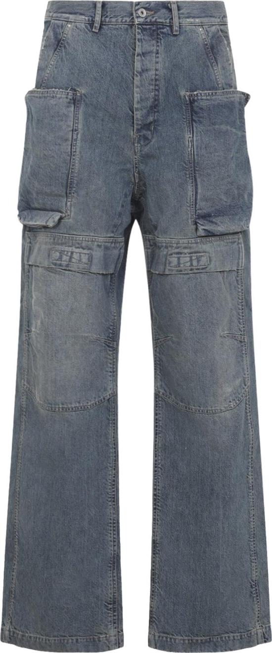 26SS 릭 오웬스 데님 팬츠 DU01F4368DWB06WASHEDINDIGO DIVERS - RICK OWENS