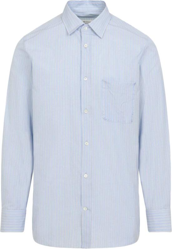 26SS 마르지엘라 긴팔 셔츠 S50DT0073M35722001FBLUESTRIPE DIVERS - MAISON MARGIELA