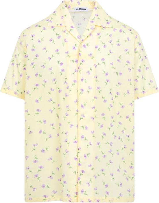 26SS 질샌더 반팔 셔츠 J21DL0268J45353744PASTELYELLOW DIVERS - JIL SANDER