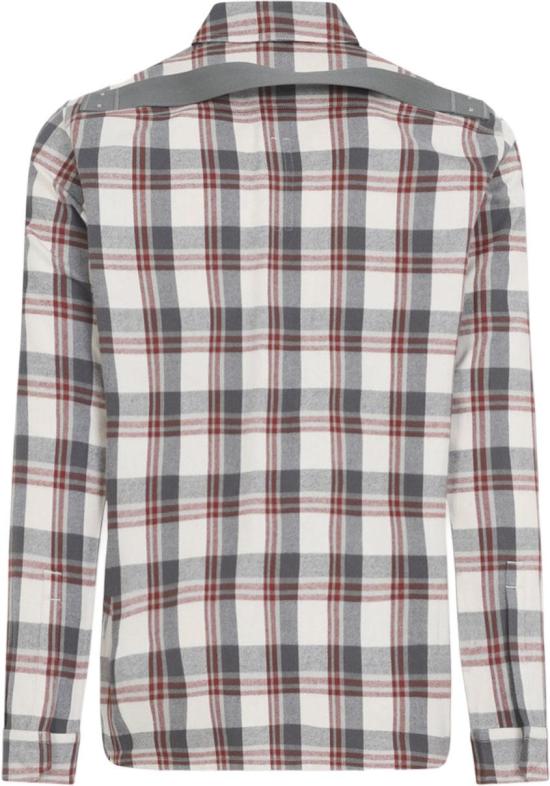 26SS 릭 오웬스 긴팔 셔츠 RU01F2236CP11PMILKPLAID DIVERS - RICK OWENS