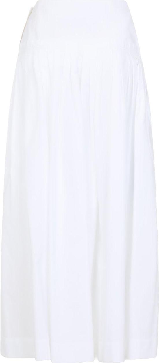 26SS 랑방 롱 스커트 RWST01026166P2600WHITE DIVERS - LANVIN