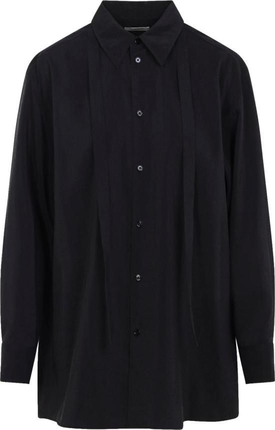 26SS 르메르 롱 셔츠 타이 드라이 실크 SH1282LF1308BK999BLACK DIVERS - LEMAIRE