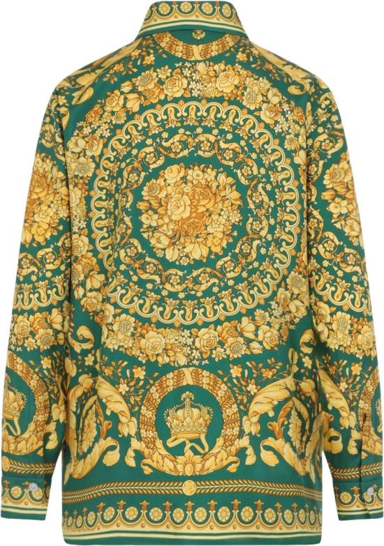 26SS 베르사체 긴팔 셔츠 10013601A042365GD10EMERALDGOLD DIVERS - VERSACE