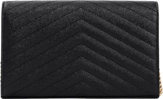 26SS 생로랑 레더 카산드라 체인 월렛 377828BOW011000NERO DIVERS - SAINT LAURENT