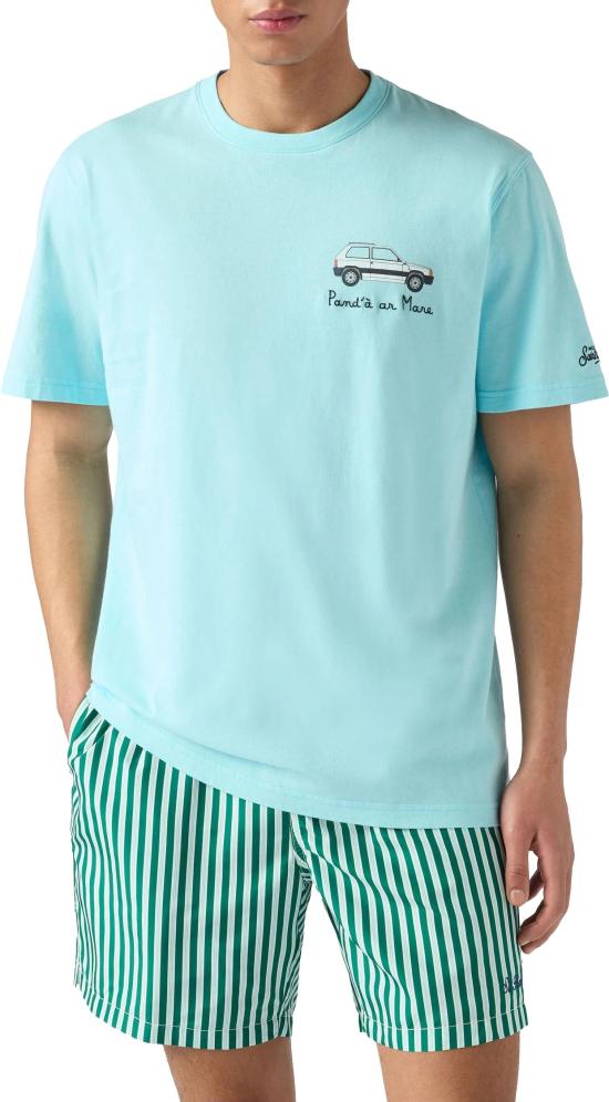 26SS 세인트바쓰 반팔 티셔츠 POT000104515L LICHTBLUE - MC2 SAINT BARTH