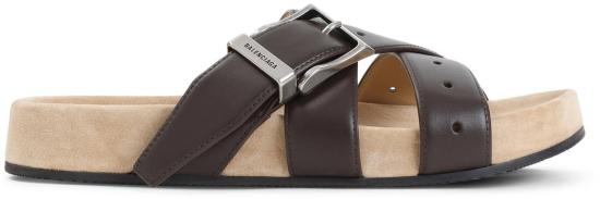 26SS 발렌시아가 벨트 뮬 866354WCDT12328MOKABEIGE DIVERS