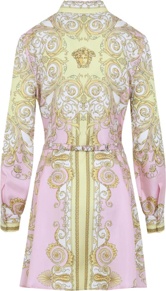 26SS 베르사체 숏 원피스 10189331A171655Y590PALEYELLOWROSEQUARTZ DIVERS - VERSACE