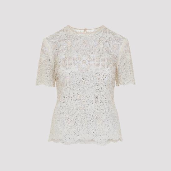 26SS 에르마노 설비노 반팔 티셔츠 D482L773CTUGB 20812 ALABASTER