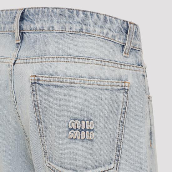 26FW 미우미우 데님 팬츠 GWP607SOOO 192V F0013 AZZURRO - MIU MIU