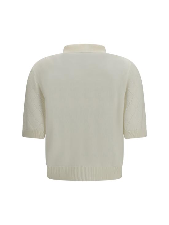 26FW 발망 폴로 티셔츠 HF1GB040KJ99 0FA WHITE - BALMAIN