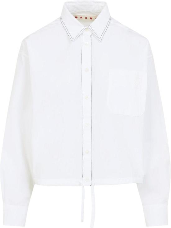 26SS 마르니 긴팔 셔츠 CAMA0670S0UTCY6700W01LILYWHITE DIVERS - MARNI