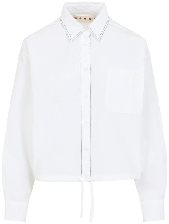 26SS 마르니 긴팔 셔츠 CAMA0670S0UTCY6700W01LILYWHITE DIVERS