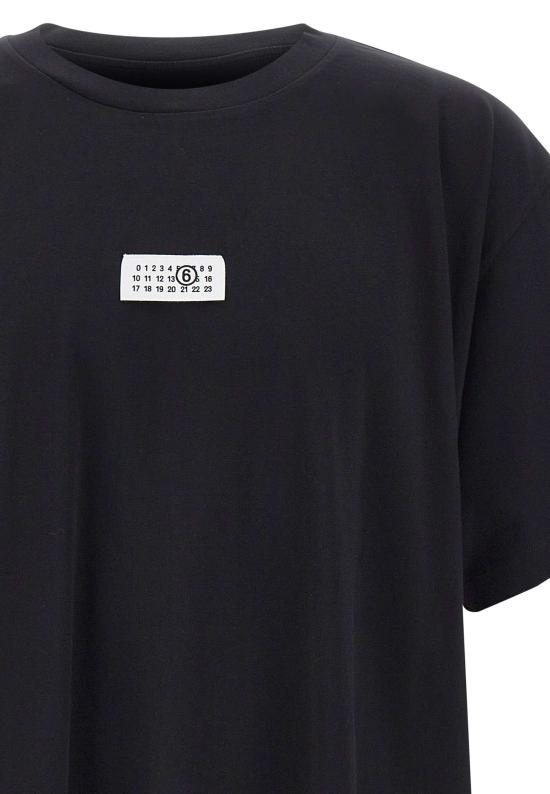 26SS MM6 메종마르지엘라 코튼 티셔츠 SH0GC0032 S24312900 BLACK - MM6 MAISON MARGIELA