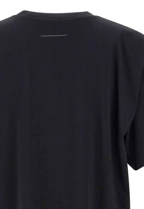 26SS MM6 메종마르지엘라 코튼 티셔츠 SH0GC0032 S24312900 BLACK - MM6 MAISON MARGIELA