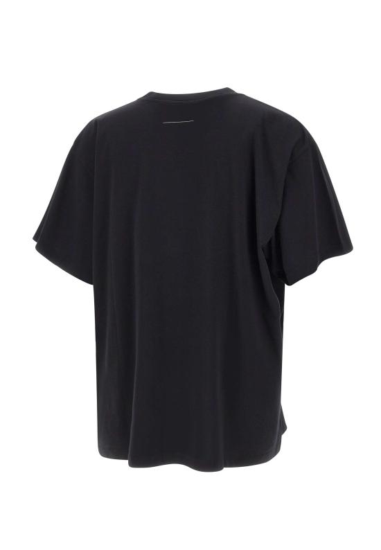 26SS MM6 메종마르지엘라 코튼 티셔츠 SH0GC0032 S24312900 BLACK - MM6 MAISON MARGIELA