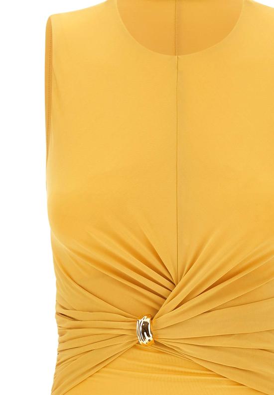 26SS 엘리자베타프랜치 민소매 티셔츠 TO03761E2 EV4 YELLOW - ELISABETTA FRANCHI