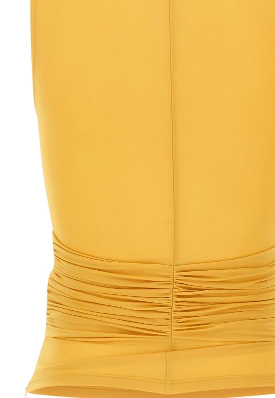 26SS 엘리자베타프랜치 민소매 티셔츠 TO03761E2 EV4 YELLOW - ELISABETTA FRANCHI