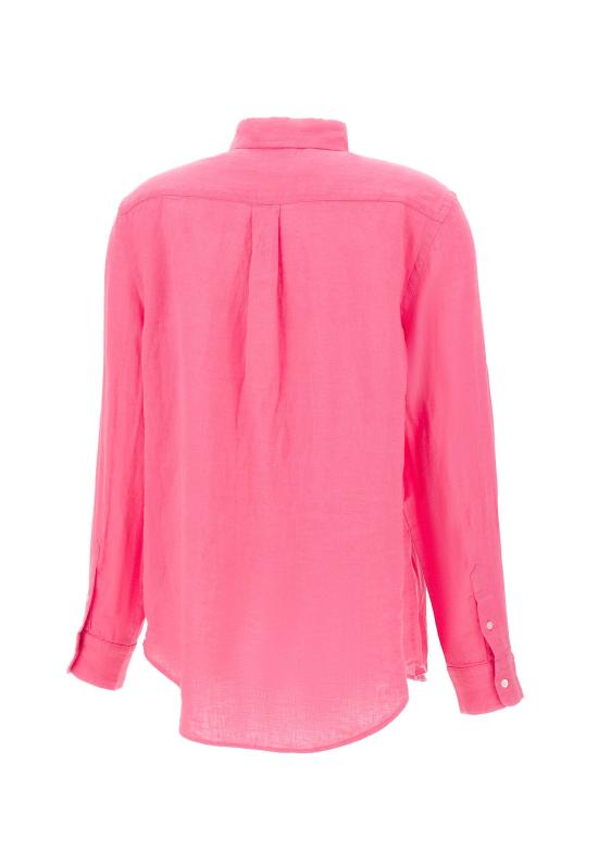 26SS 폴로 랄프로렌 포니 자수 리넨 셔츠 (211970730009) 211970730 504 PINK - POLO RALPH LAUREN