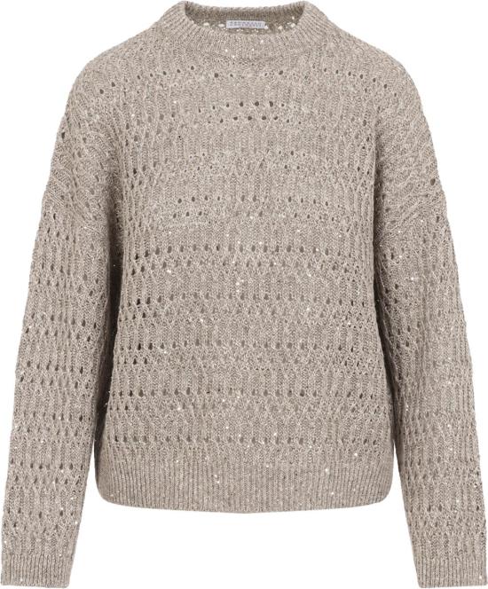 26SS 브루넬로 쿠치넬리 스웨터 MCO564700C9089FANGO DIVERS - BRUNELLO CUCINELLI