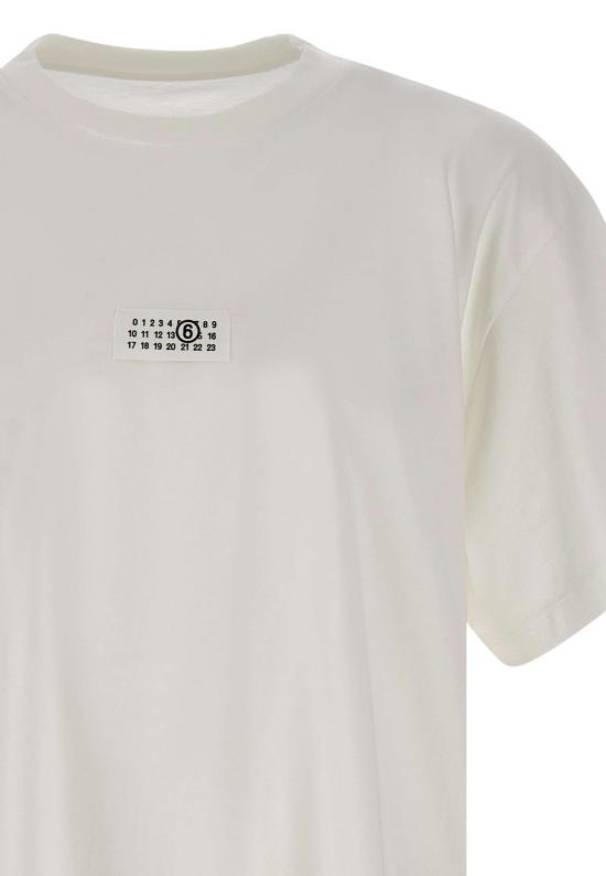 26SS MM6 메종마르지엘라 Numeric 코튼 티셔츠 SH0GC0032 M20170101 WHITE - MM6 MAISON MARGIELA