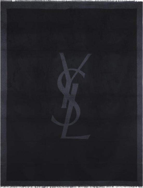 25FW 생로랑 머플러/스카프 8358463Y0091061BLACKDARKGREY DIVERS - SAINT LAURENT