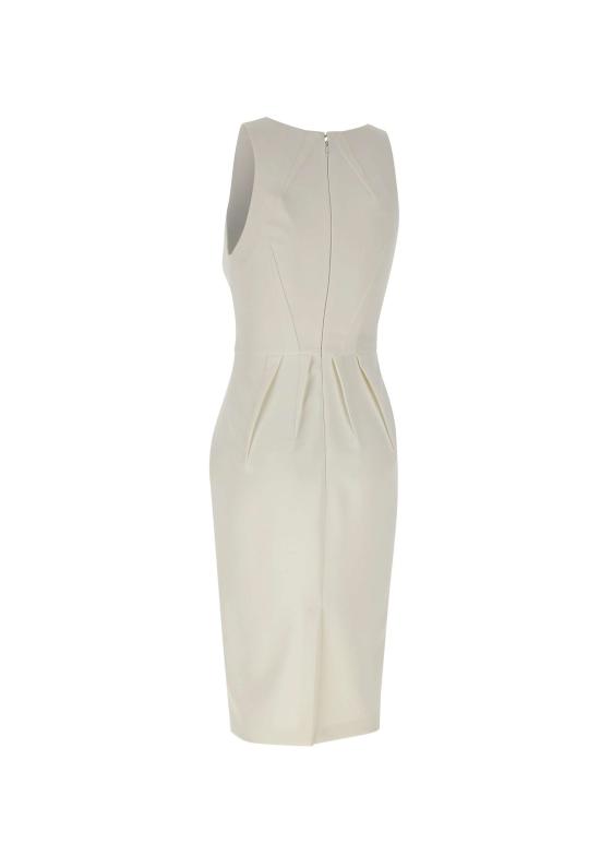 26SS 엘리자베타프랜치 미디 원피스 AB94162E2 360 WHITE - ELISABETTA FRANCHI