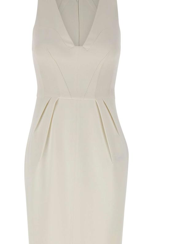 26SS 엘리자베타프랜치 미디 원피스 AB94162E2 360 WHITE - ELISABETTA FRANCHI