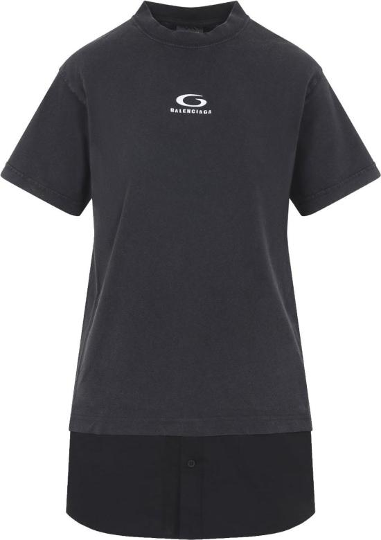 26SS 발렌시아가 숏 원피스 858621TTVU29374FADEDBLACK DIVERS - BALENCIAGA