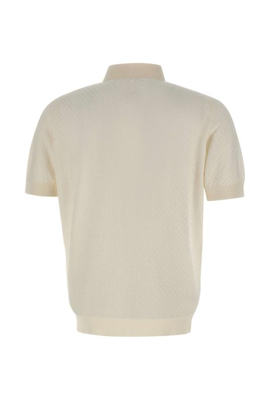 26SS 필리포 드 로렌티스 폴로 티셔츠 PL1MC CR14Q020 WHITE - FILIPPO DE LAURENTIIS