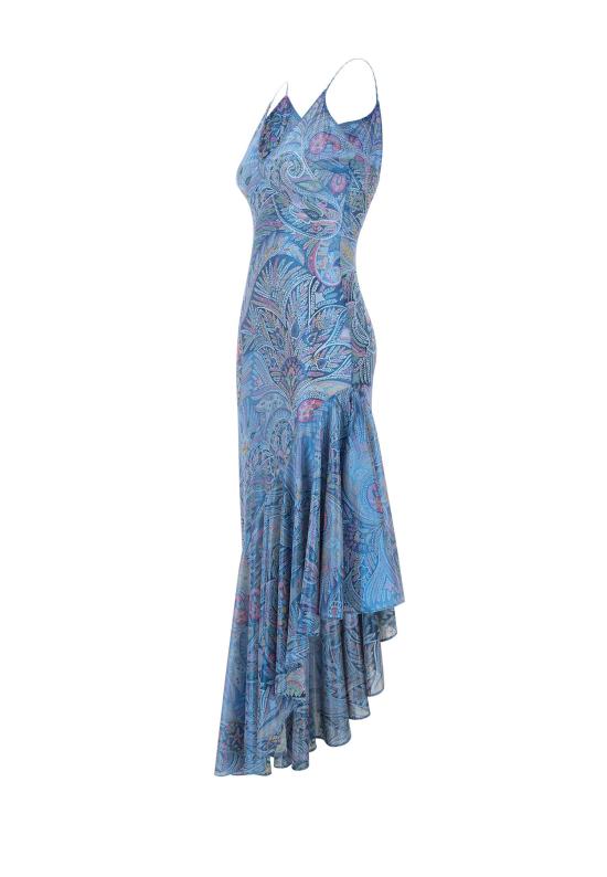 26SS 에트로 롱 원피스 WRHA0595 99IAS82X0887 BLUE - ETRO