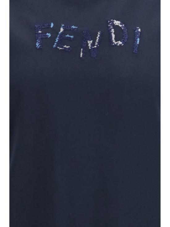 26FW 펜디 반팔 티셔츠 FY1319AUOB F0PTH BLUE - FENDI