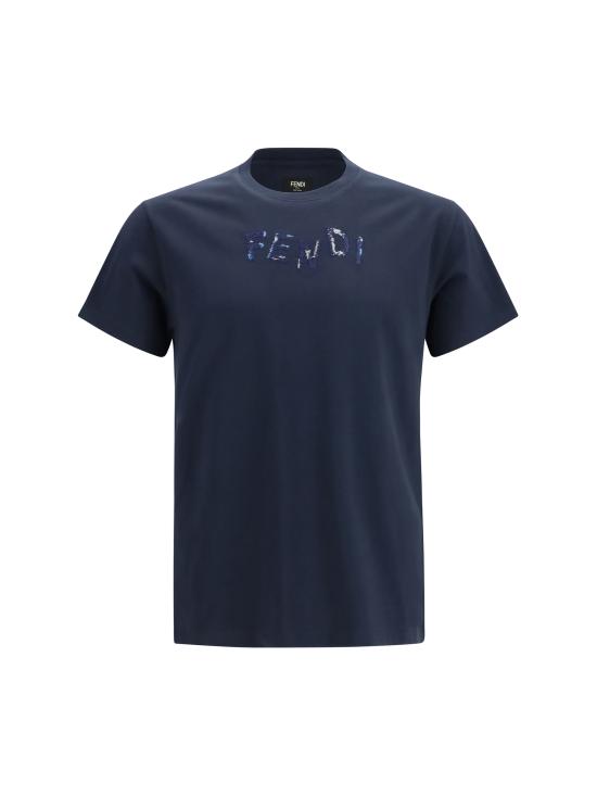 26FW 펜디 반팔 티셔츠 FY1319AUOB F0PTH BLUE