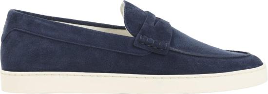 26SS 브루넬로 쿠치넬리 스웨이드 로퍼 스니커즈 MZUSOLP312C8862BLUE DIVERS - BRUNELLO CUCINELLI