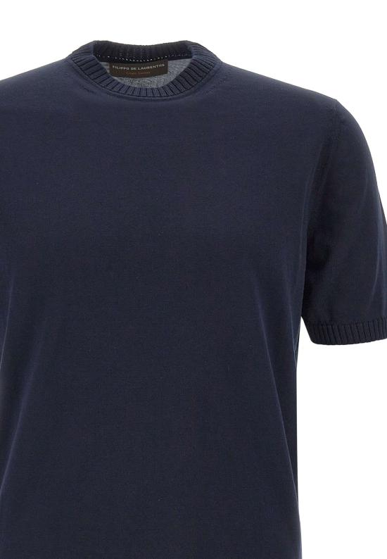 26SS 필리포 드 로렌티스 스웨터 GC3MC CR14R890 BLUE - FILIPPO DE LAURENTIIS