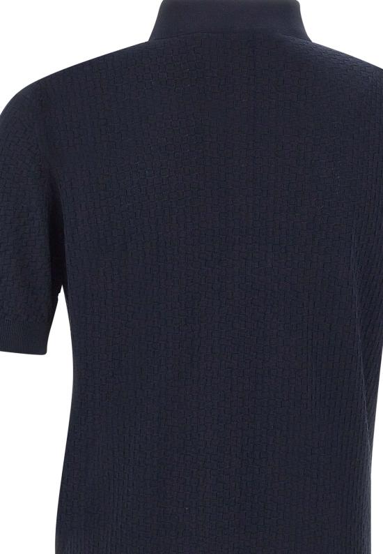 26SS 필리포 드 로렌티스 폴로 티셔츠 PL1MC CR14Q890 BLUE - FILIPPO DE LAURENTIIS