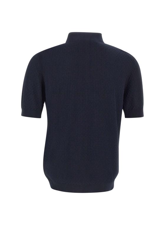 26SS 필리포 드 로렌티스 폴로 티셔츠 PL1MC CR14Q890 BLUE - FILIPPO DE LAURENTIIS
