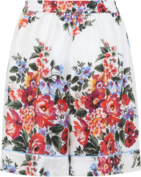 26SS 돌체앤가바나 플라워 부케 프린트 트윌 배니티 버뮤다 팬츠 FTC42TIS11IHA5ZOMAZZFIORIFBIANCO DIVERS - DOLCE & GABBANA
