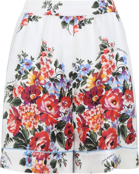 26SS 돌체앤가바나 플라워 부케 프린트 트윌 배니티 버뮤다 팬츠 FTC42TIS11IHA5ZOMAZZFIORIFBIANCO DIVERS - DOLCE & GABBANA