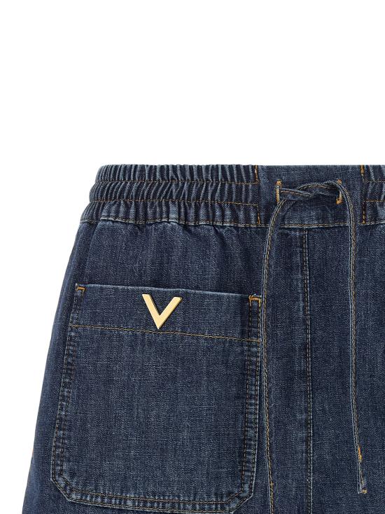 26FW 발렌티노 가라바니 데님 숏팬츠 B3DD22A9YA528 Blue - VALENTINO GARAVANI