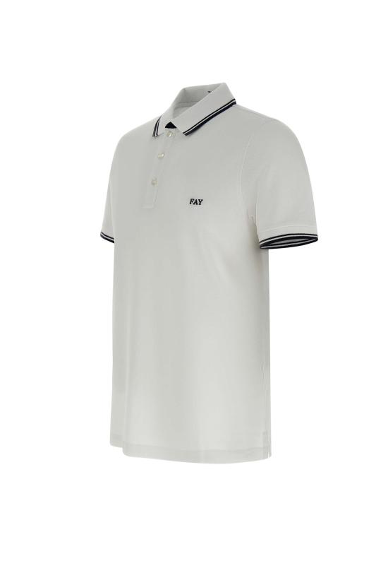 25SS 페이 폴로 티셔츠 NPMB250140STDW B001 WHITE - FAY