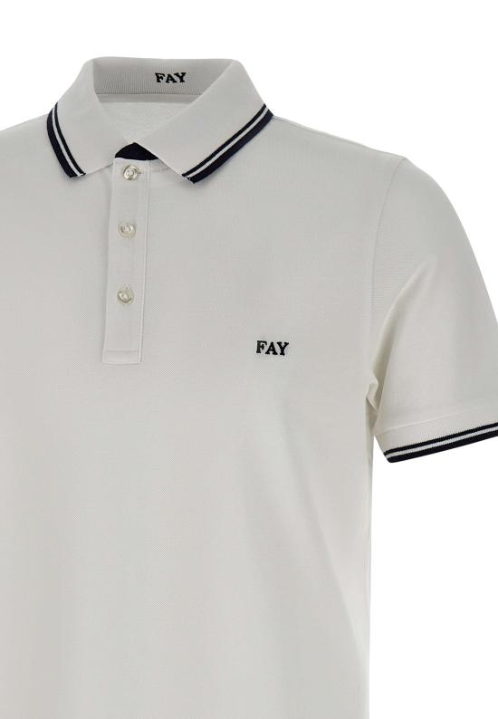 25SS 페이 폴로 티셔츠 NPMB250140STDW B001 WHITE - FAY