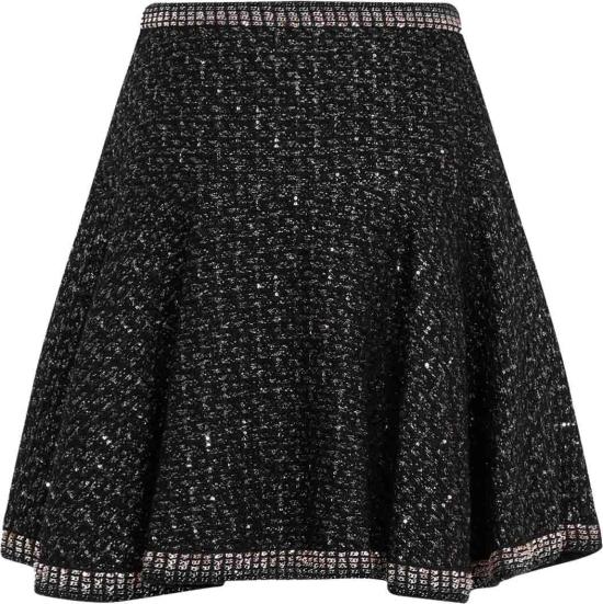 26FW 지암바티스타 발리 미디 스커트 24FWPVCA205409UBE9999BLACKSILVER DIVERS - GIAMBATTISTA VALLI