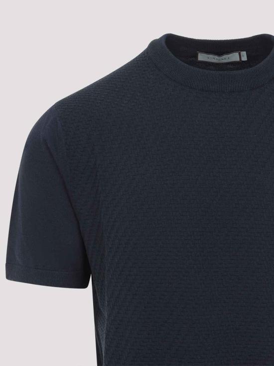26SS 카날리 반팔 티셔츠 C0719MK02466300 Dark Blue - CANALI