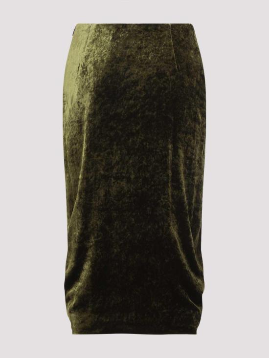 26SS 발렌티노 가라바니 미디 스커트 8B0RAEZ5A64825 Dark Green - VALENTINO GARAVANI