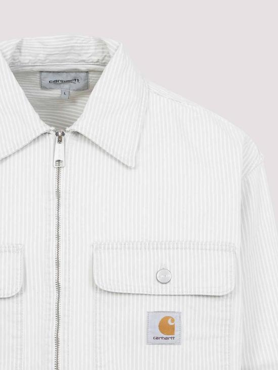 26SS 칼하트 WIP 머서 셔츠 잭 머서 스트라이프 I0364953OK3503 White - CARHARTT